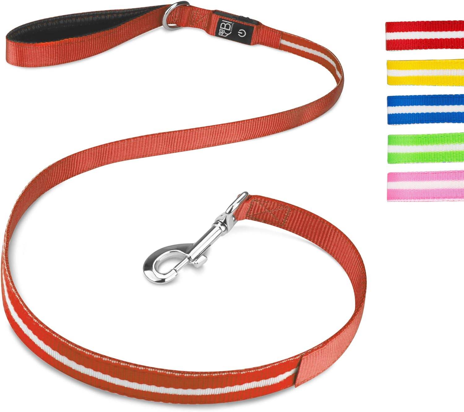 Bi International - Laisse pour chien [L'original] 1,2 m LED lumineux (Rouge) - BI International - Image 1