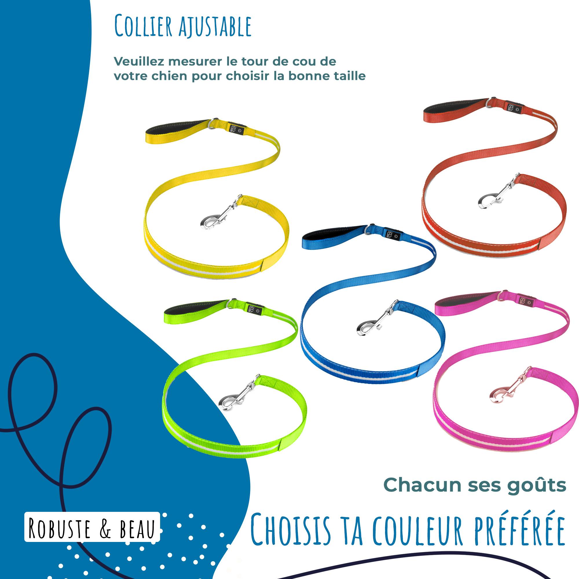 Bi International - Laisse pour chien [L'original] 1,2 m LED lumineux (Rouge) - BI International - Image 4
