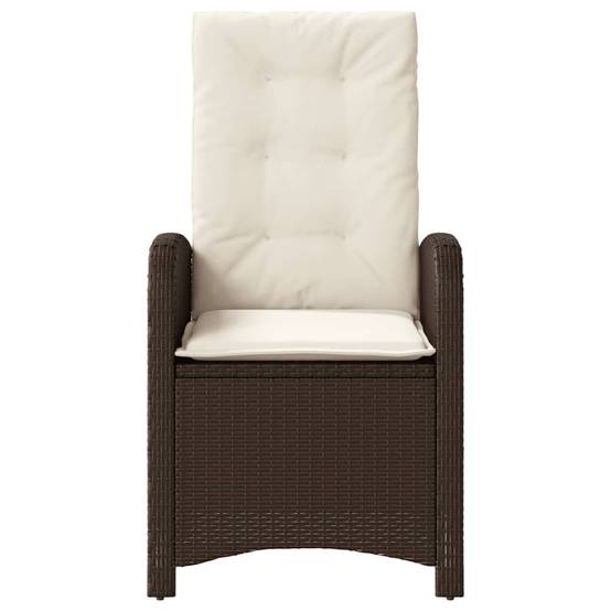 ComfortXL - Fauteuils Relax de Jardin Inclinables Résine Tressée Dossier Réglable pour Terrasse Lot de 2 Marron – ComfortXL Outdoor Living - Image 5