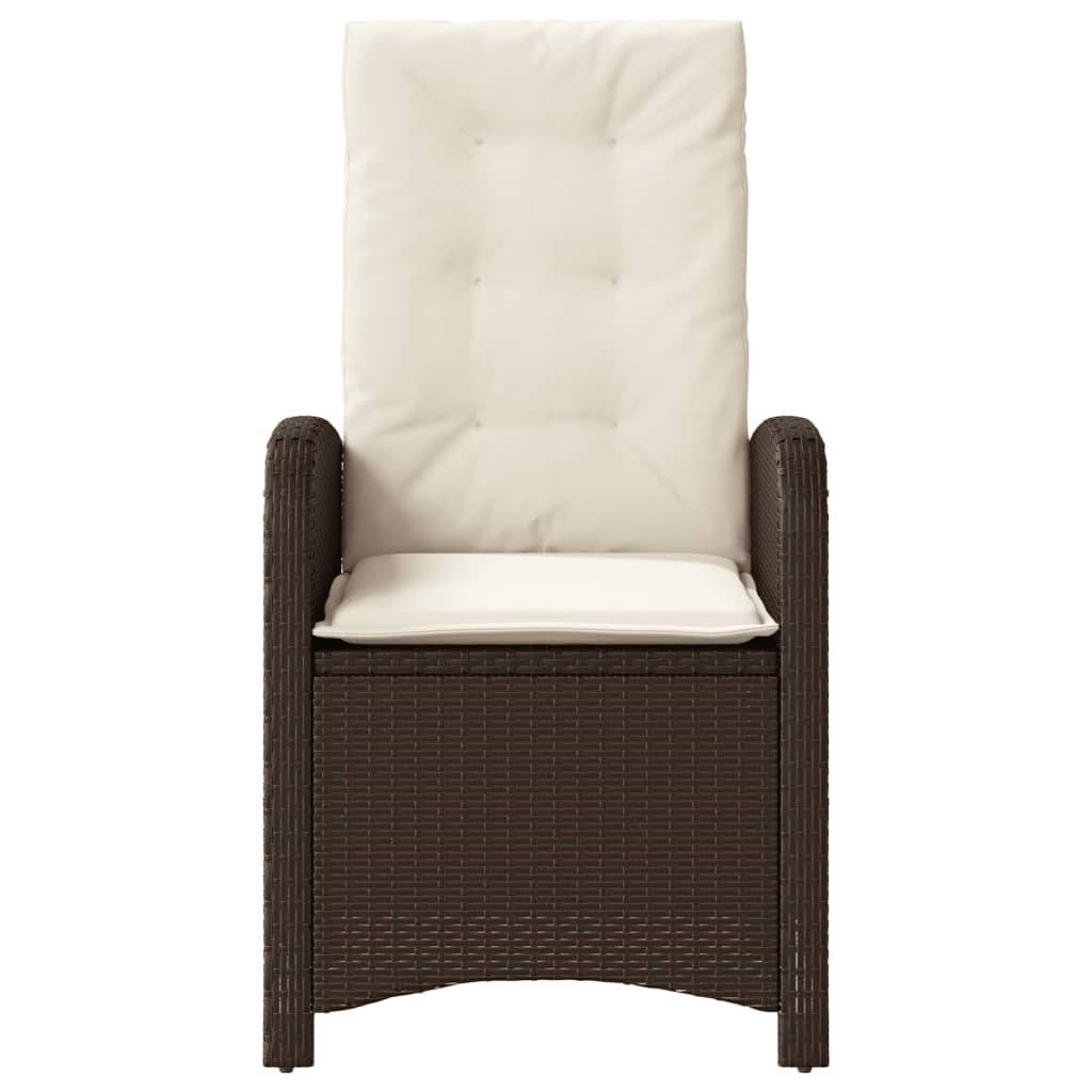 ComfortXL - Fauteuils Relax de Jardin Inclinables Résine Tressée Dossier Réglable pour Terrasse Lot de 2 Marron – ComfortXL Outdoor Living - Image 5
