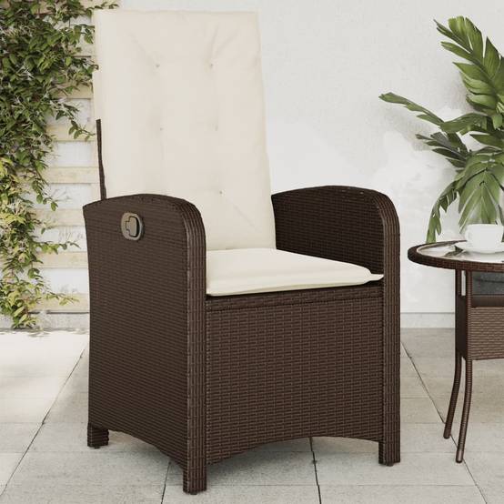 ComfortXL - Fauteuils Relax de Jardin Inclinables Résine Tressée Dossier Réglable pour Terrasse Lot de 2 Marron – ComfortXL Outdoor Living - Image 3