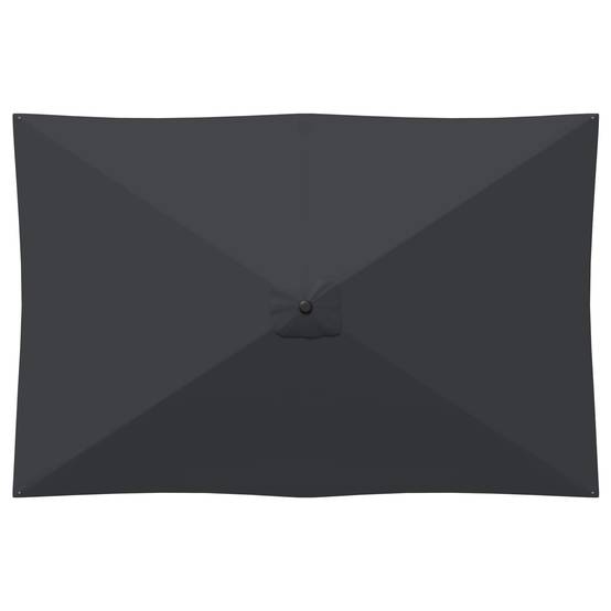 Parasol de jardin polyester anthracite 290 x 190 x 223 cm - PANGIVO - Image 4