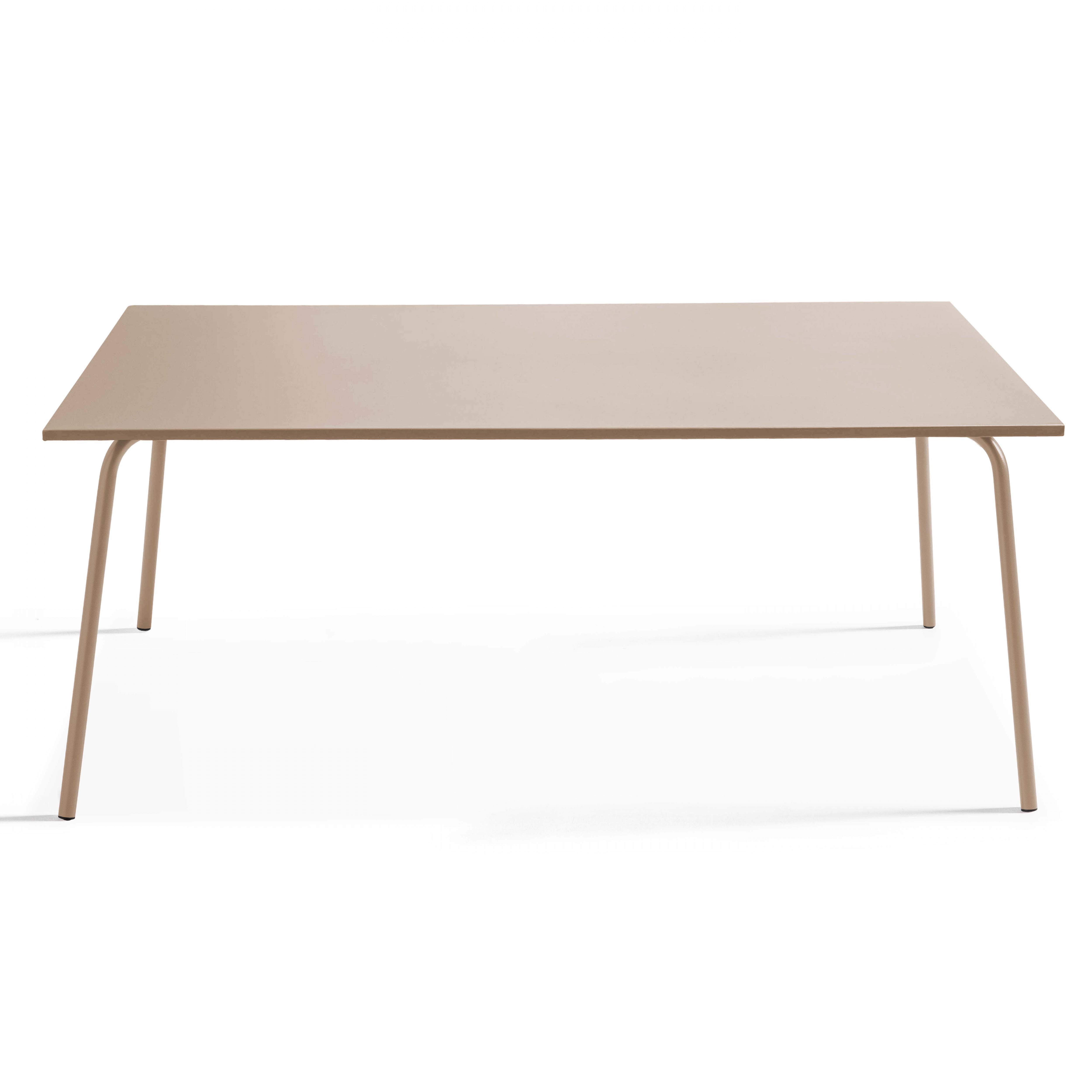 Oviala - Ensemble table de jardin et 8 chaises bistrot en acier taupe Honfleur - Oviala - Image 2