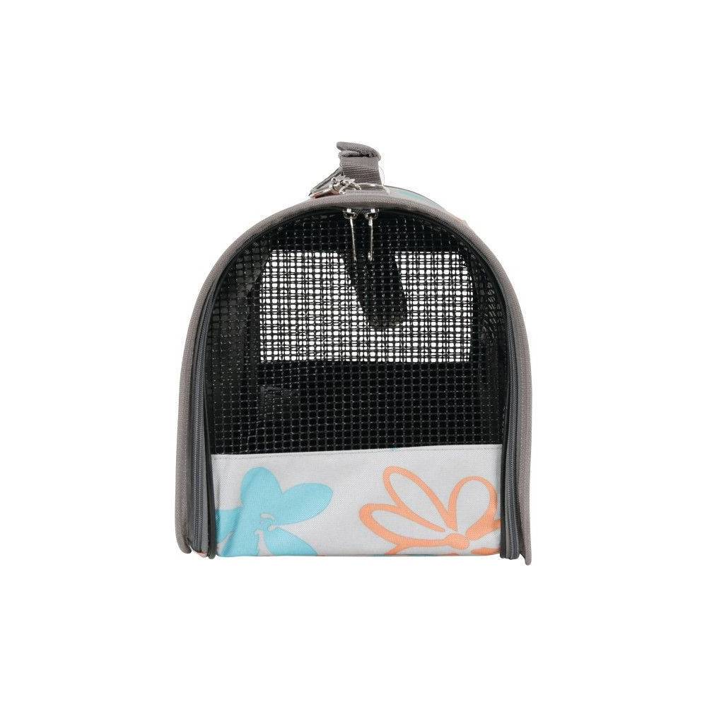 Animallparadise - Panier de transport Flower, taille M, couleur gris, pour chat ou chien. max 6 kg - Image 3