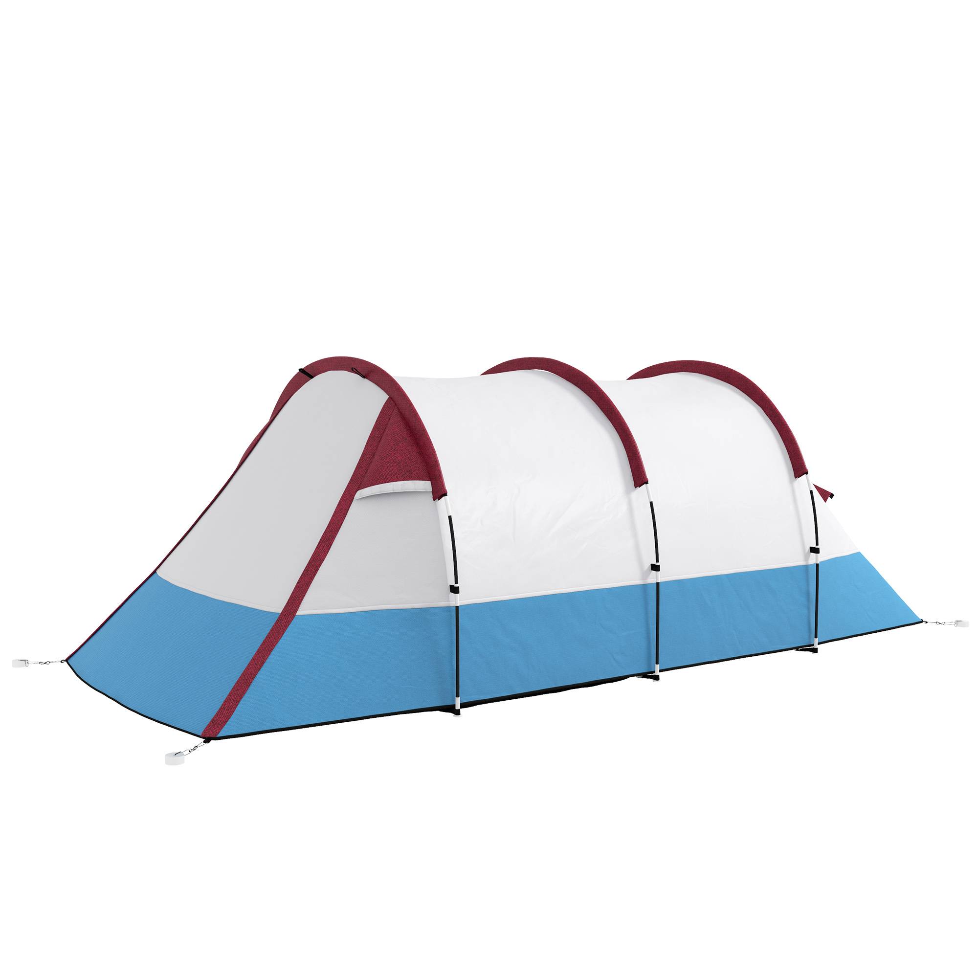 ComfortXL - Tente camping polyester 2 personnes chambre séjour imperméable 420 x 200 x 150 cm multicolore - ComfortXL Outdoor Living - Image 2