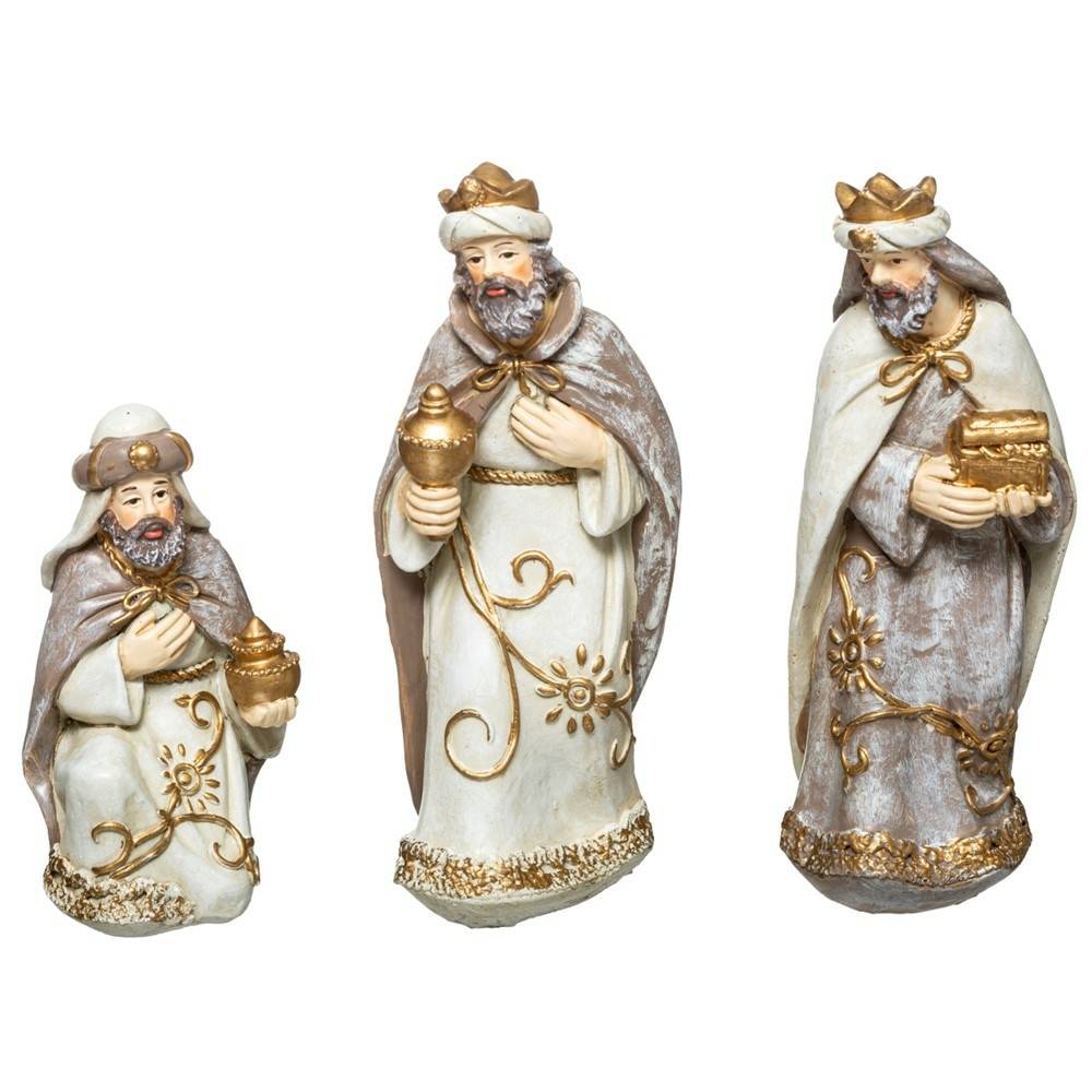 Sans Marque - Crèche de Noël moderne complète avec santons - Image 4