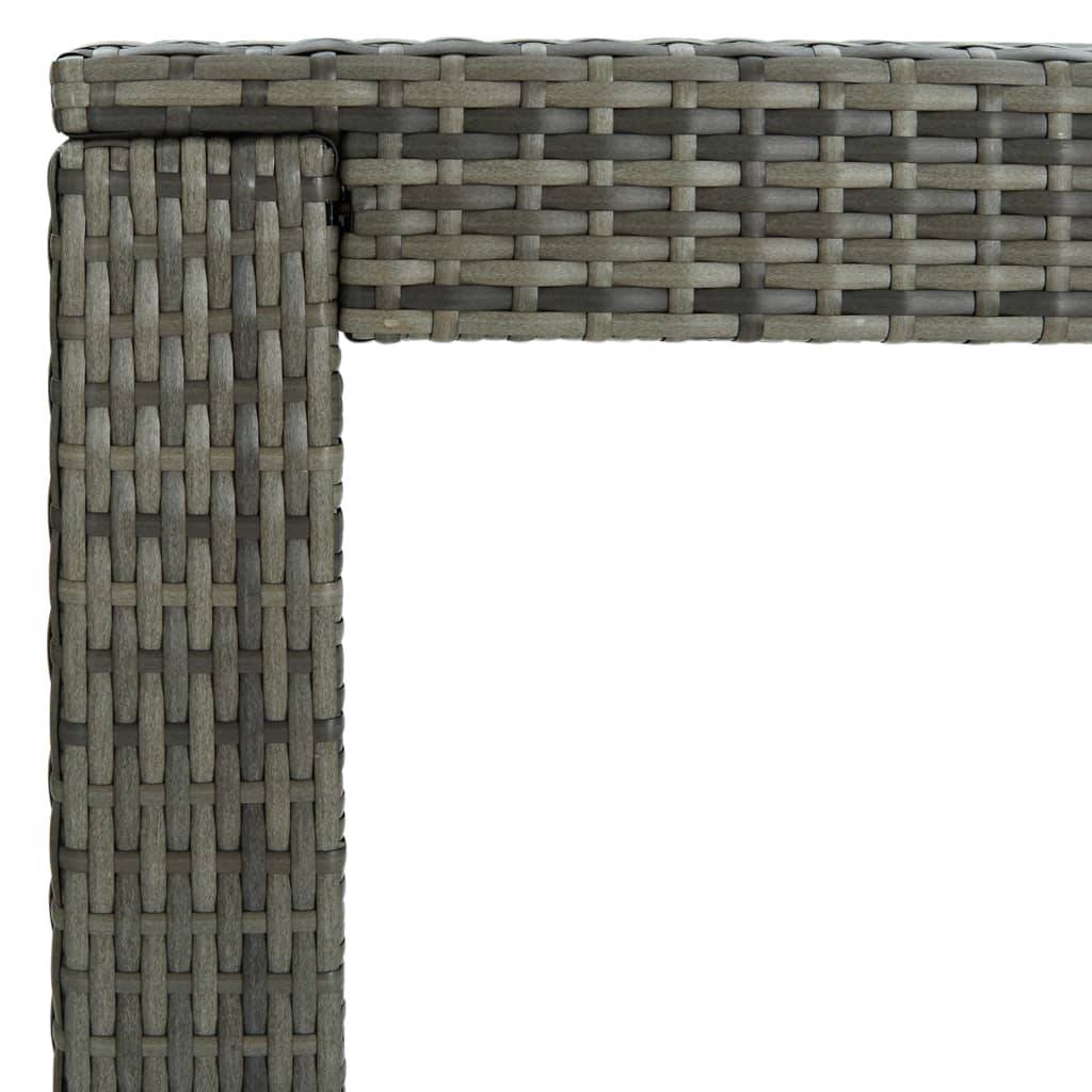 Vidaxl - Ensemble de bar de jardin 9 pcs et coussins Résine tressée Gris vidaXL 3064791 - Image 5