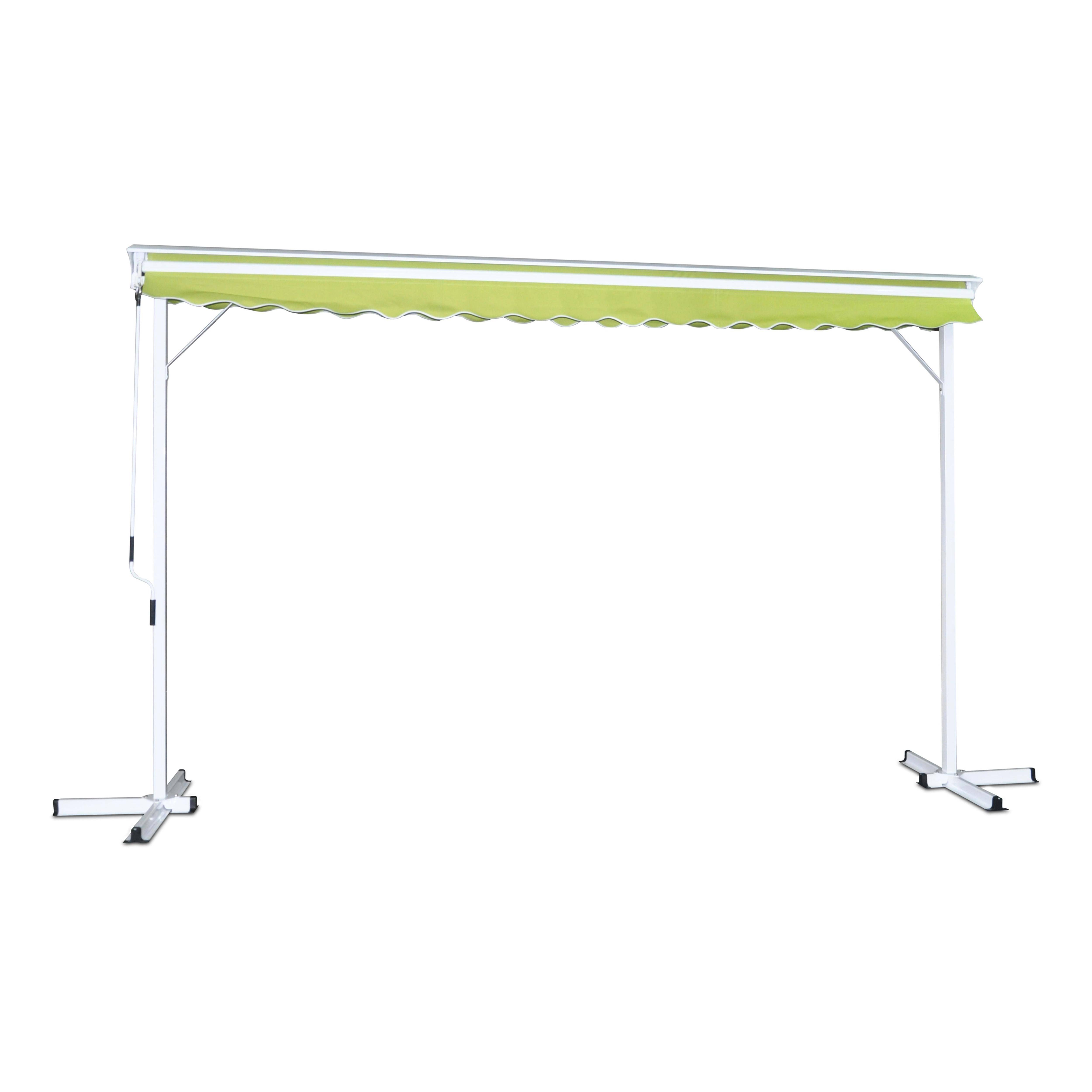 Oviala - Store double pente avec coffre 3 x 4 m en aluminium vert
Delgada - Oviala - Image 5
