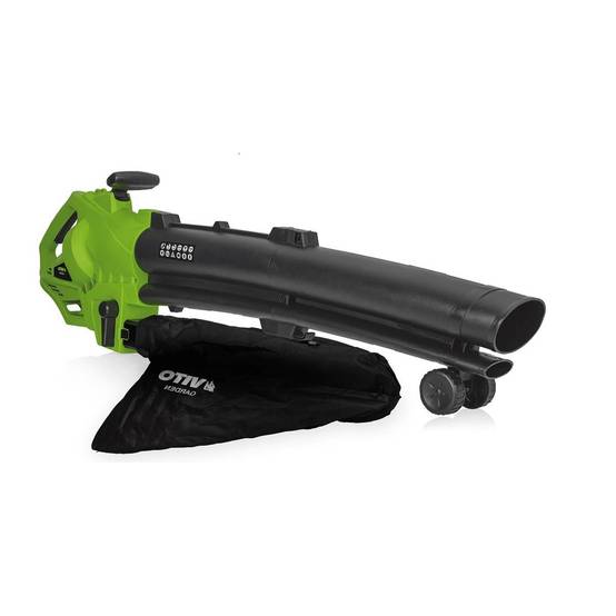 Aspirateur et Souffleur de feuilles 3000W Sac 35L Roulettes et Bandoulière VITO - Image 2