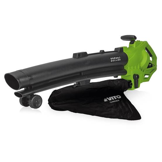 Aspirateur et Souffleur de feuilles 3000W Sac 35L Roulettes et Bandoulière VITO - Image 3