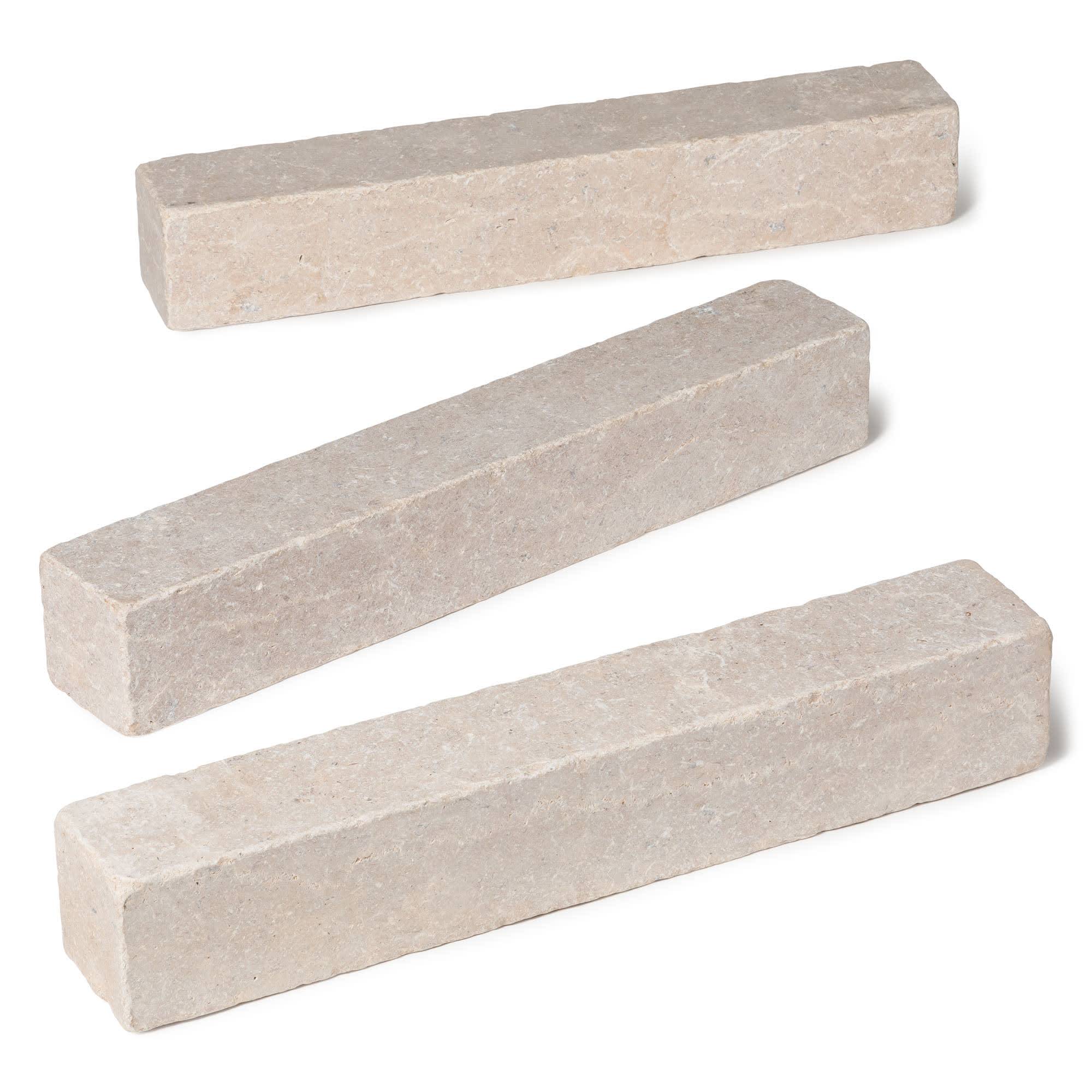 RO'MA Nature - Bordure de jardin Pierre d'Egypte Beige 50x8x8 cm (lot de 40 bordures soit 20 mètres) - RO'MA NATURE - Image 3