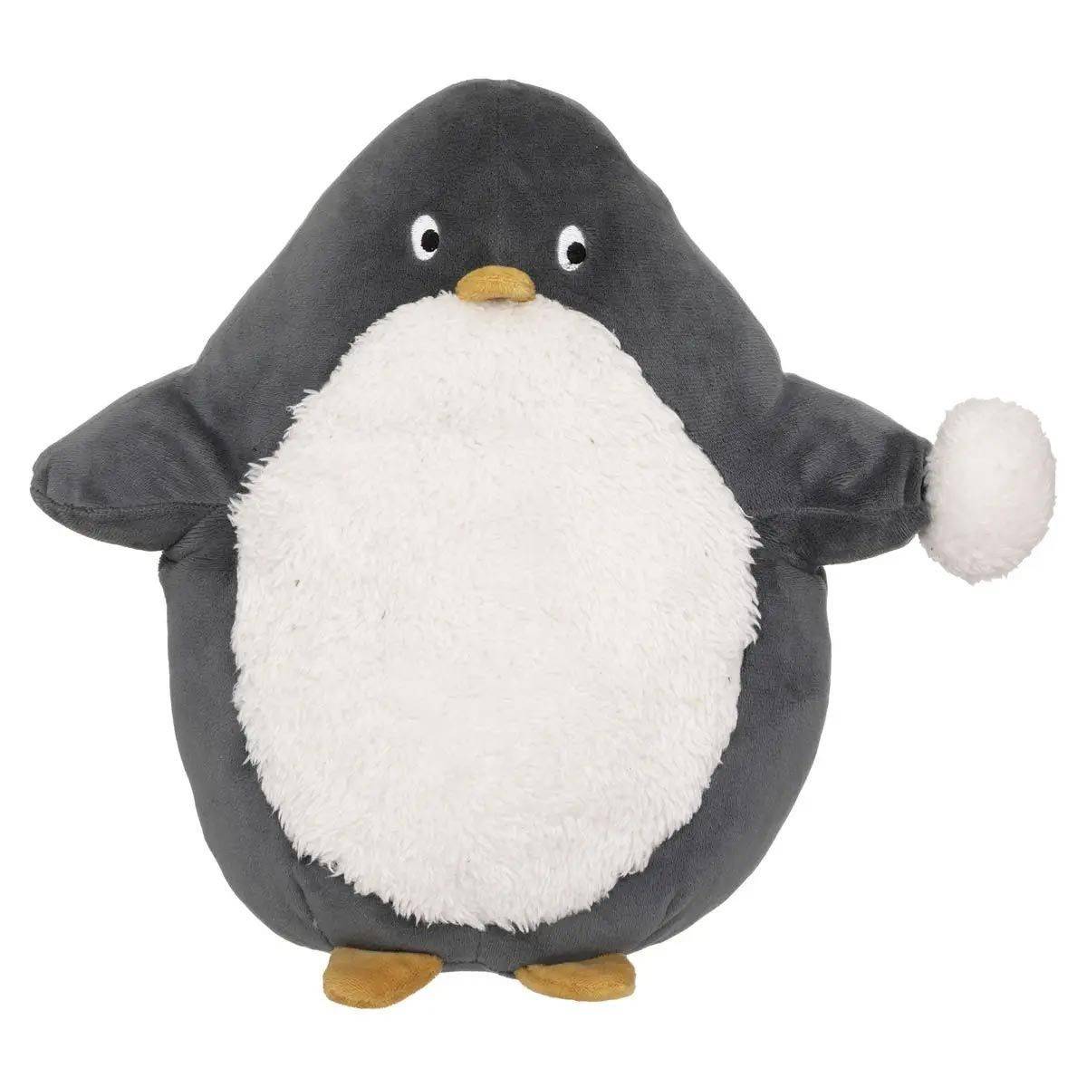 Peluche Enfant Pingouin "Nathan" 30cm Gris & Blanc - Image 1