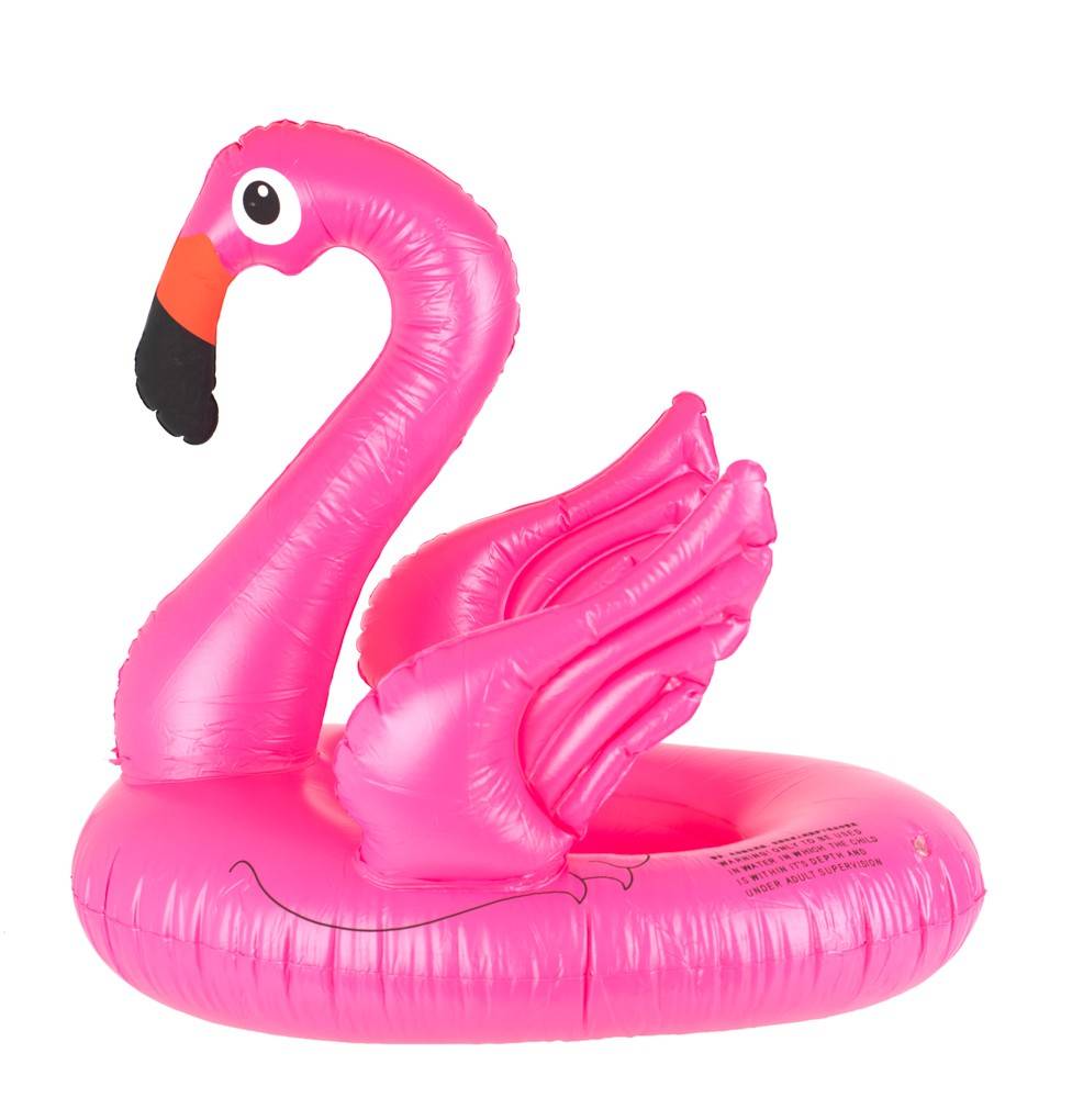 Bramble Bouée Flamant Rose Gonflable 105 Cm – Pour Piscine Et Plage, Adultes Et Enfants – Solide, Facile à Gonfler, Sécurisée