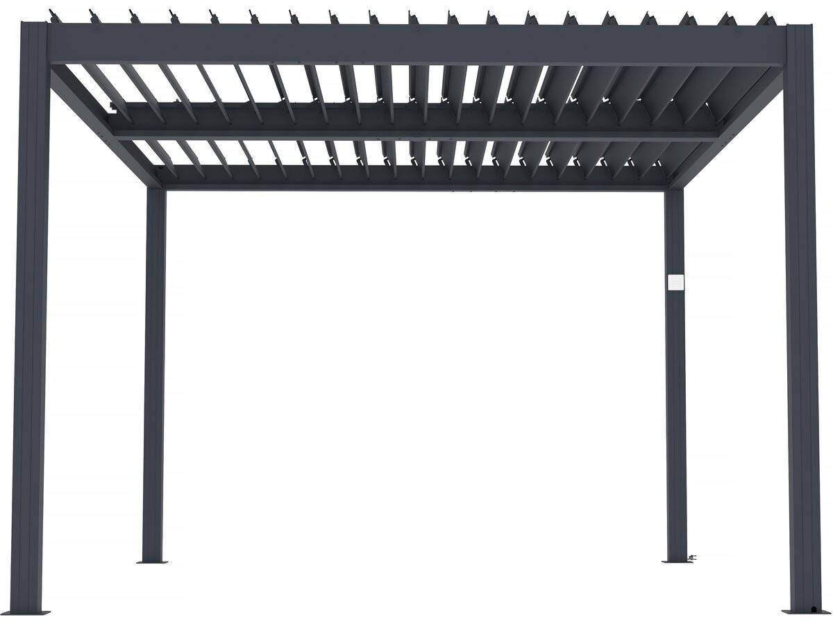 Habitat Et Jardin - Pergola Bioclimatique Motorisé Avec Led "windsor" En Aluminium 3 X 4 - Gris -habitat Et Jardin - Image 1