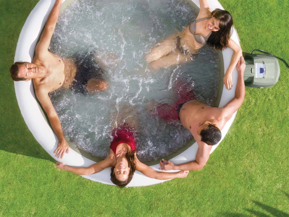 Spa gonflable PureSpa Olive rond Bulles 4 places - Intex - Image 4