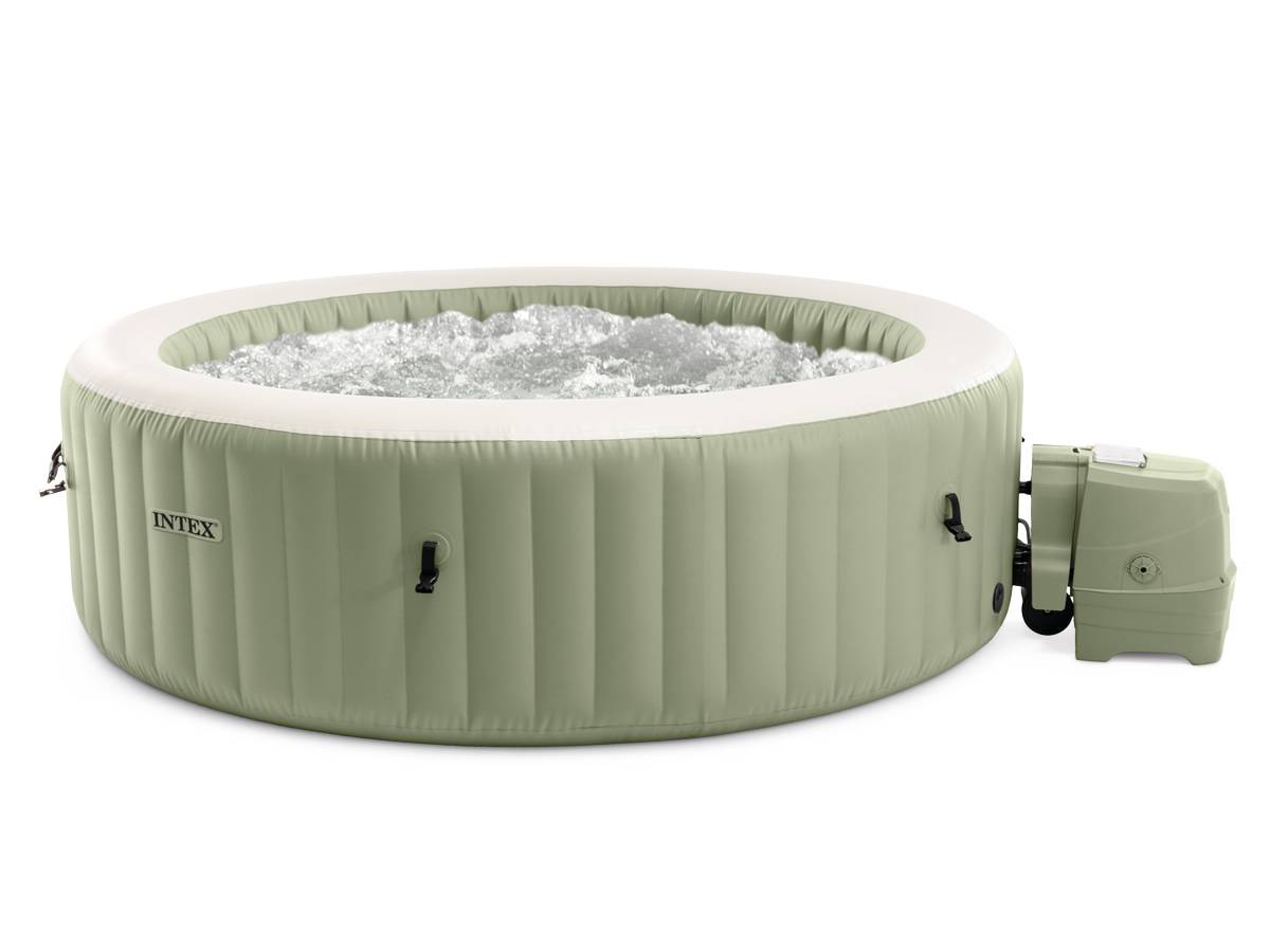 Spa gonflable PureSpa Olive rond Bulles 4 places - Intex - Image 1