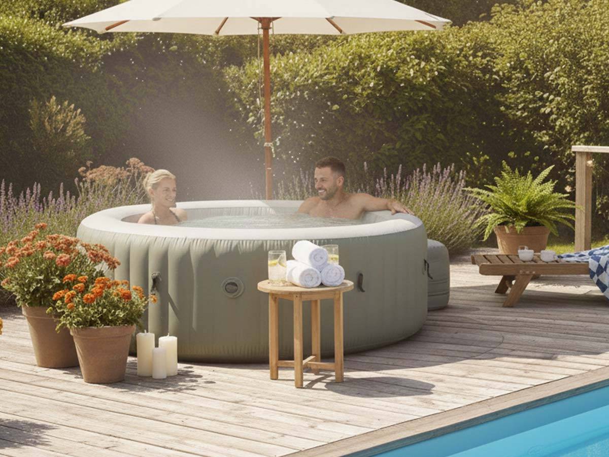 Spa gonflable PureSpa Olive rond Bulles 4 places - Intex - Image 5