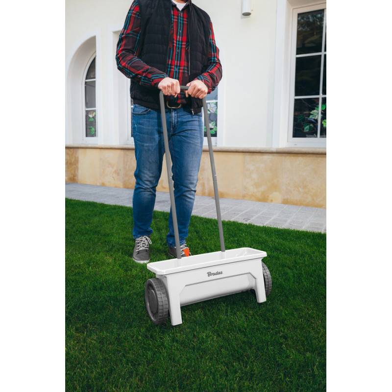 Semoir de jardin manuel 12 L White Line à pousser - Image 2