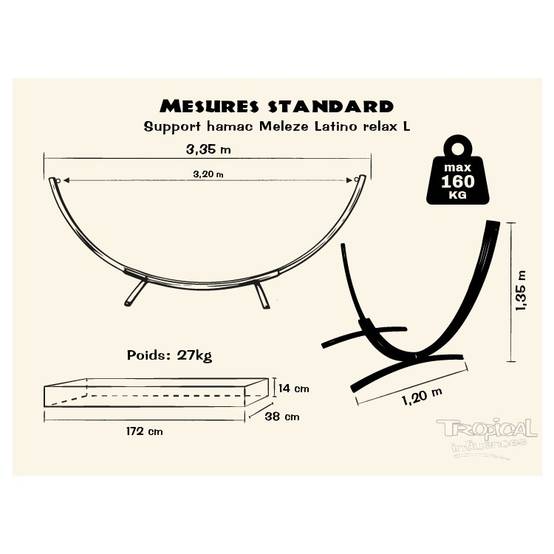 Tropical Hamac - Support hamac Meleze Latino relax L - Tropical Hamac - Image 10
