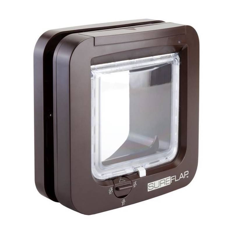 Sans Marque - Sureflap Chatiere A Puce Electronique Marron - Image 1