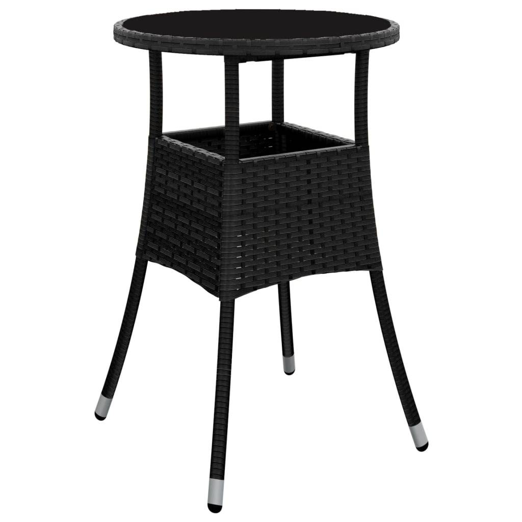 Vidaxl - Ensemble à manger de jardin et coussins 5 pcs-Salons de jardin noir rotin verre 425177 - Image 4