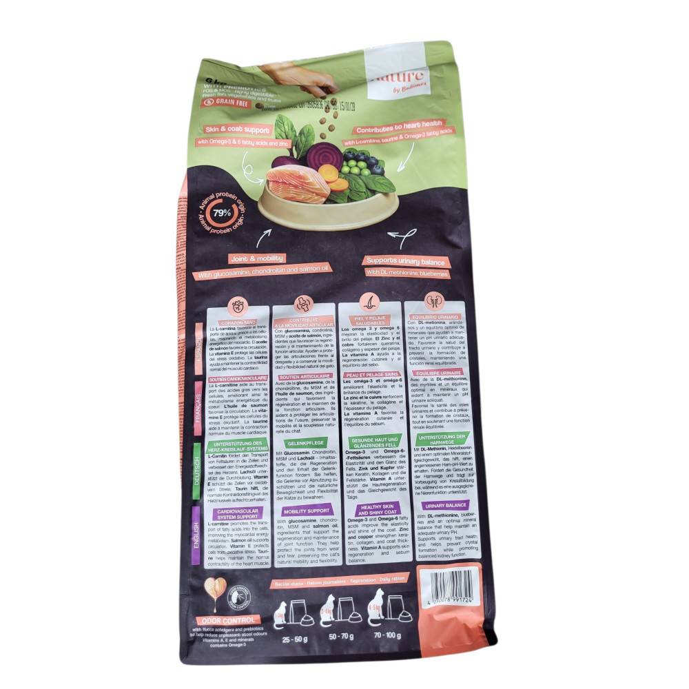 Bubimex - Croquettes chat stérilisé sans céréales au saumon Bubi Nature - 6 kg - Image 2