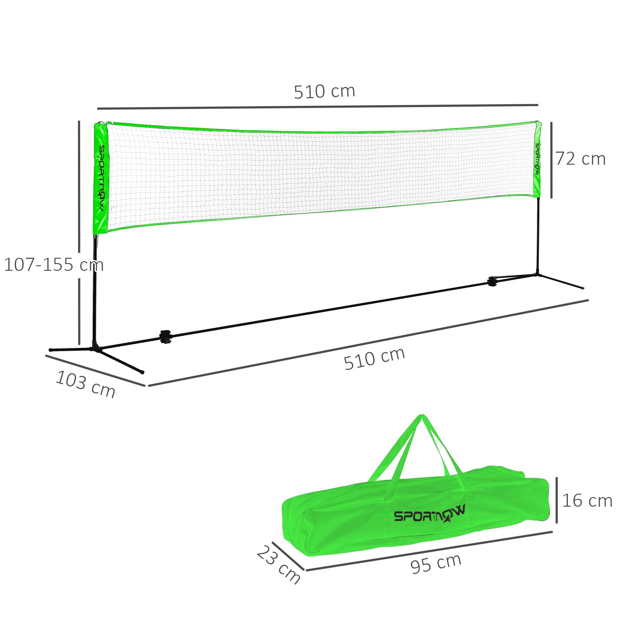 Set de badminton et volley complet filet réglable 4 raquettes pour jardin extérieur – ComfortXL Outdoor Living - Image 3