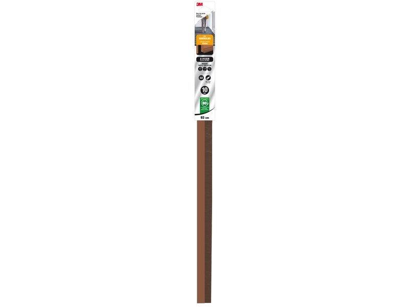 Bas De Porte À Visser Sol Irrégulier Premium, L.93 Cm Marron - 3M