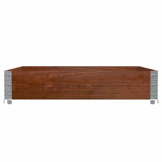 Jardinière bois de pin marron 100 x 100 x 21.5 cm - PANGIVO - Image 4