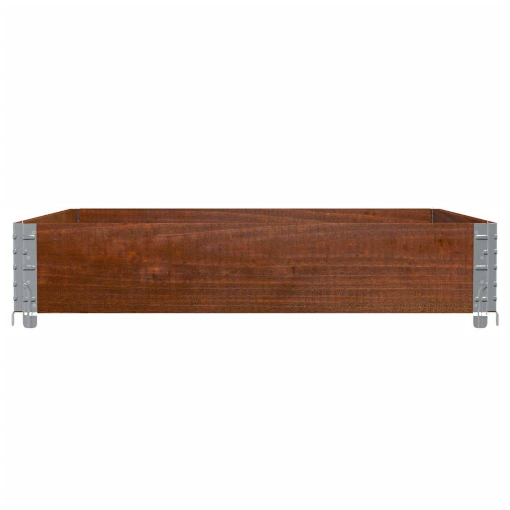 Jardinière bois de pin marron 100 x 100 x 21.5 cm - PANGIVO - Image 4