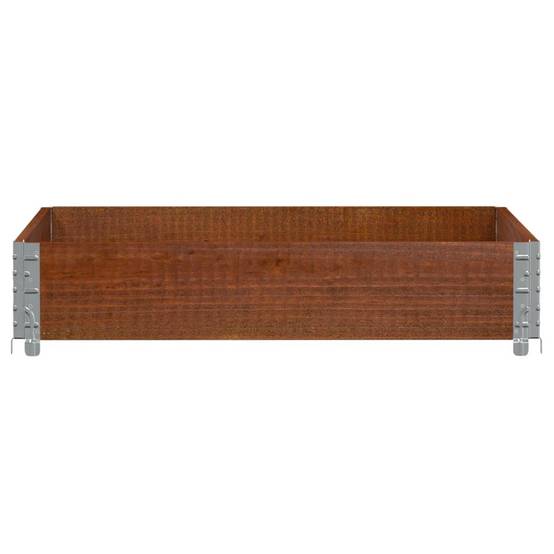 Jardinière bois de pin marron 100 x 100 x 21.5 cm - PANGIVO - Image 3