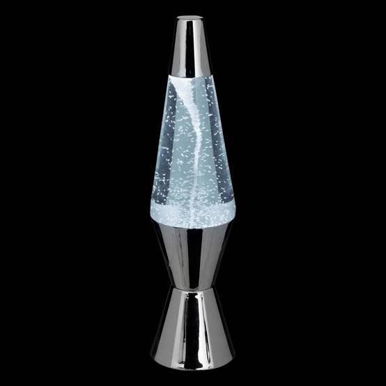 Lampe à Poser Tornade "Lava" 36cm Argent - Image 3