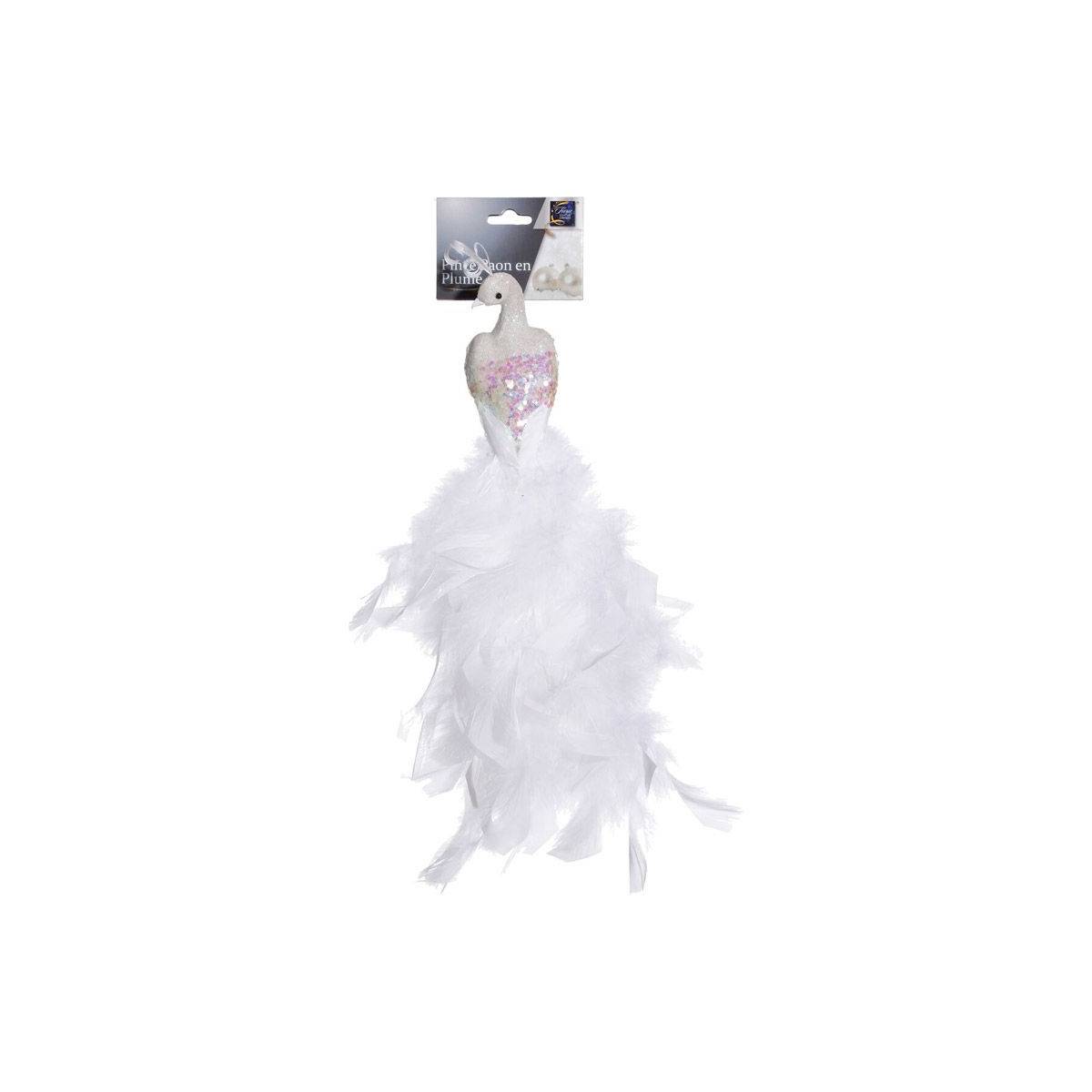 Fééric Lights & Christmas - Sujet de Noël Pince Paon en plume H 30 cm - Image 3