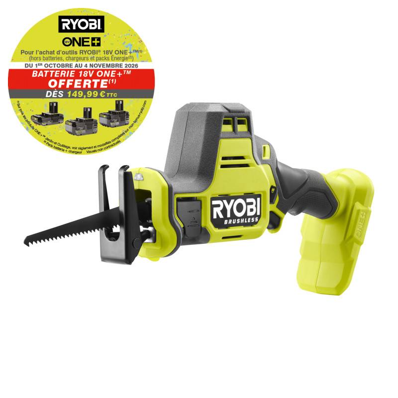 Ryobi - Scie sabre 1 main Brushless 18V RYOBI - Sans batterie ni chargeur - RRS18CBL-0 - Image 2