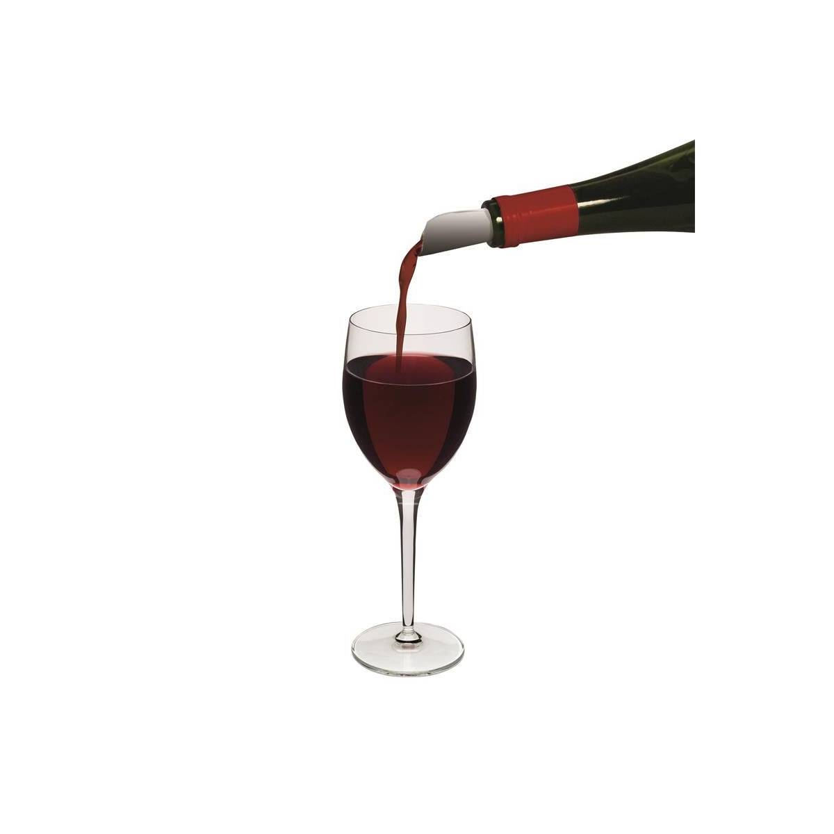 Cook Concept - Lot de 6 Stop-Gouttes "Vins" 7cm Argent - Image 3