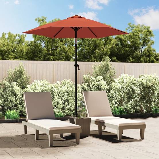 Parasol de jardin - Parasol Terre cuite 200x224 cm Aluminium - Image 2