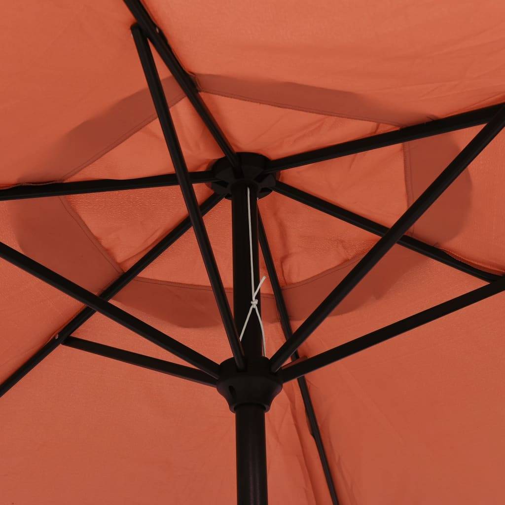 Parasol de jardin - Parasol Terre cuite 200x224 cm Aluminium - Image 5