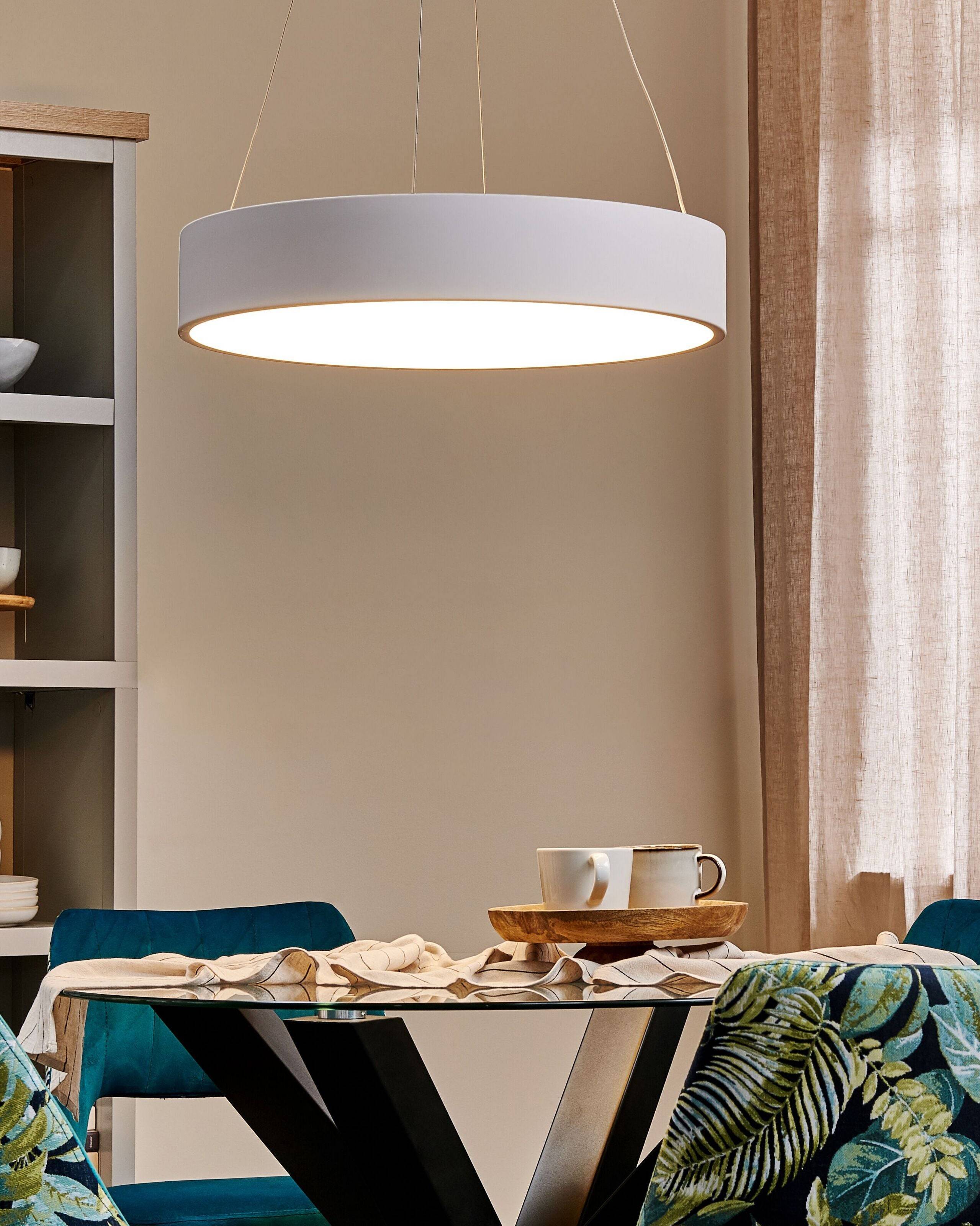 Beliani - Lampe suspension Acier Blanc LENYA - Beliani - Image 1