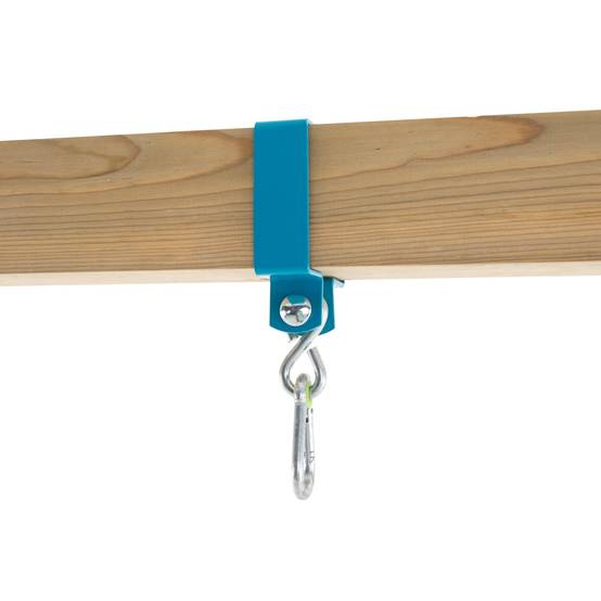 Portique ACACIA 2 balançoires - kit d'ancrage - bois carré FSC® h243 cm - Image 4