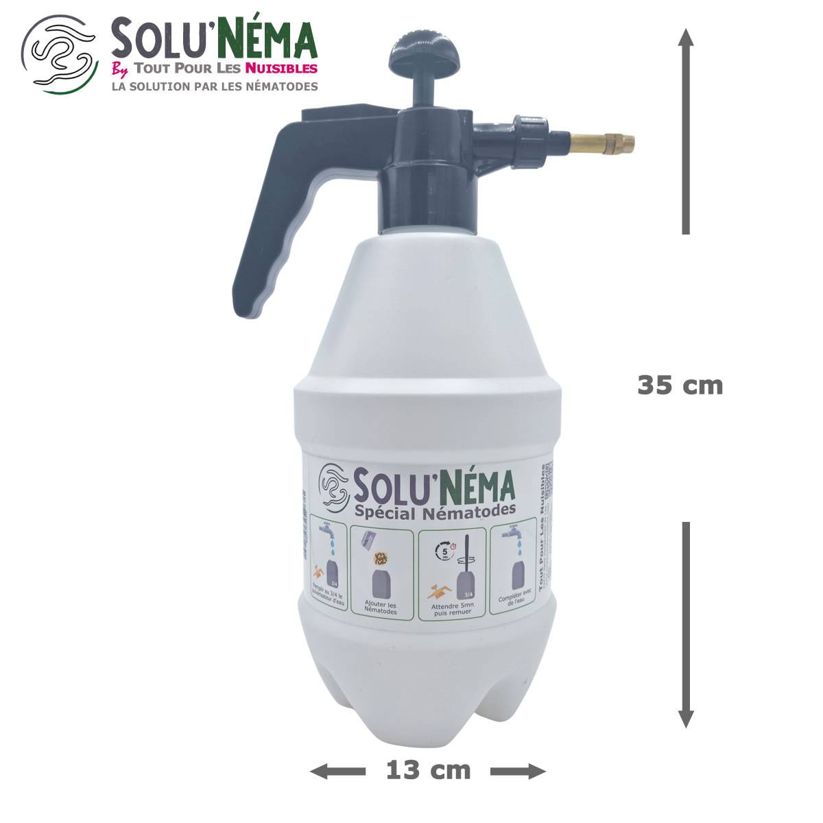 Solunéma - Kit Complet Anti-Thrips - 5 Millions Nématodes SF  + Pulvérisateur 2L + 10 Pièges Bleus Collants XXL - Image 3