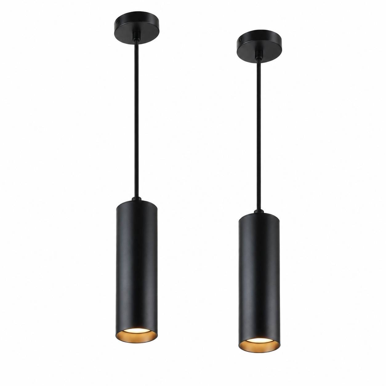 Suspension Aluminium Tubulaire Moderne avec Câble Textile Réglable GU10 - Image 1