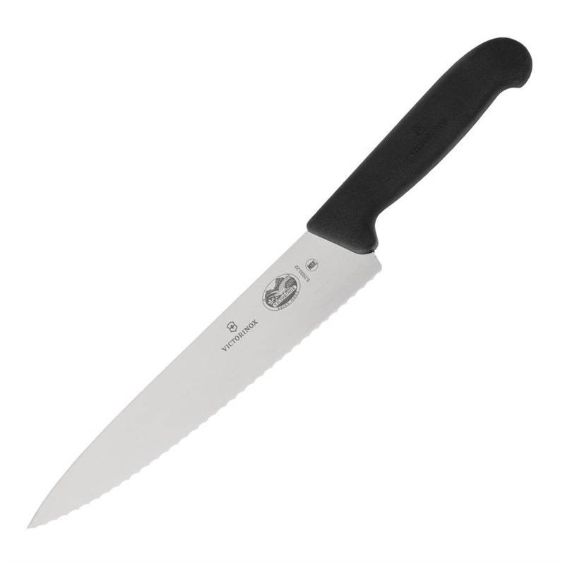 Couteau de Cuisinier - Lame Dentée 220 mm - Victorinox - Image 1