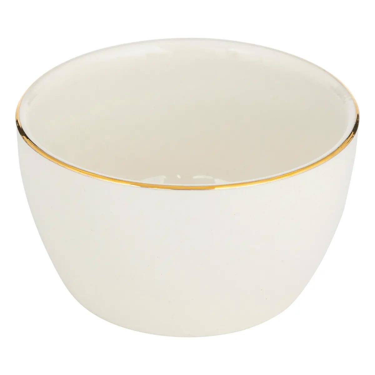Service Apéritif 4 Pièces en Céramique "Arya" 9cm Blanc - Image 3