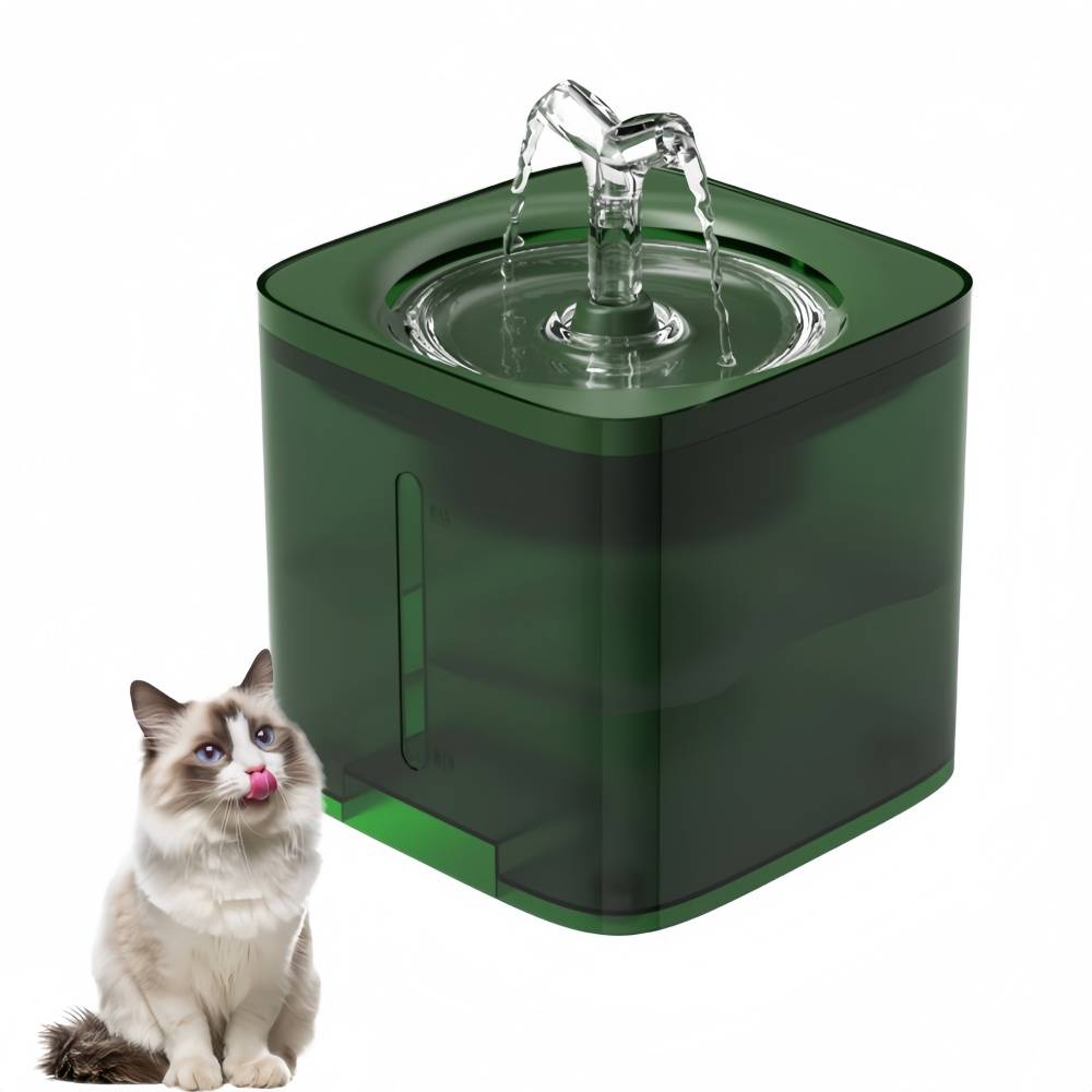 IntiMeg - Fontaine à eau 2 litres pour chats et petits chiens Vert IntiMeg - Image 1