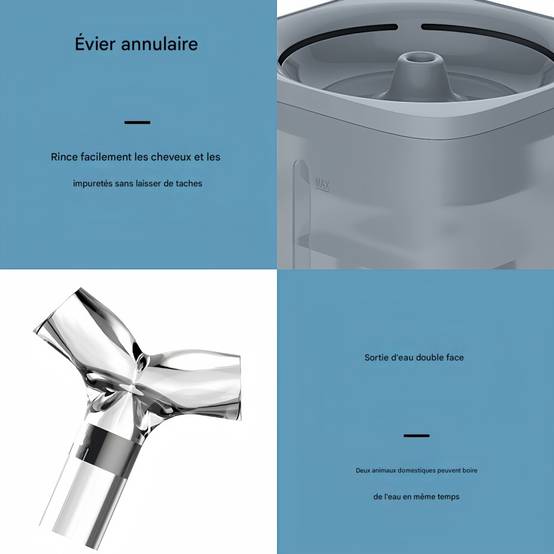 IntiMeg - Fontaine à eau 2 litres pour chats et petits chiens Vert IntiMeg - Image 7