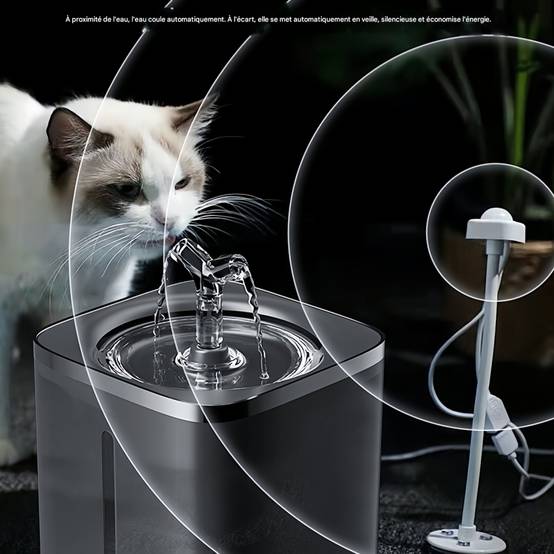 IntiMeg - Fontaine à eau 2 litres pour chats et petits chiens Vert IntiMeg - Image 4