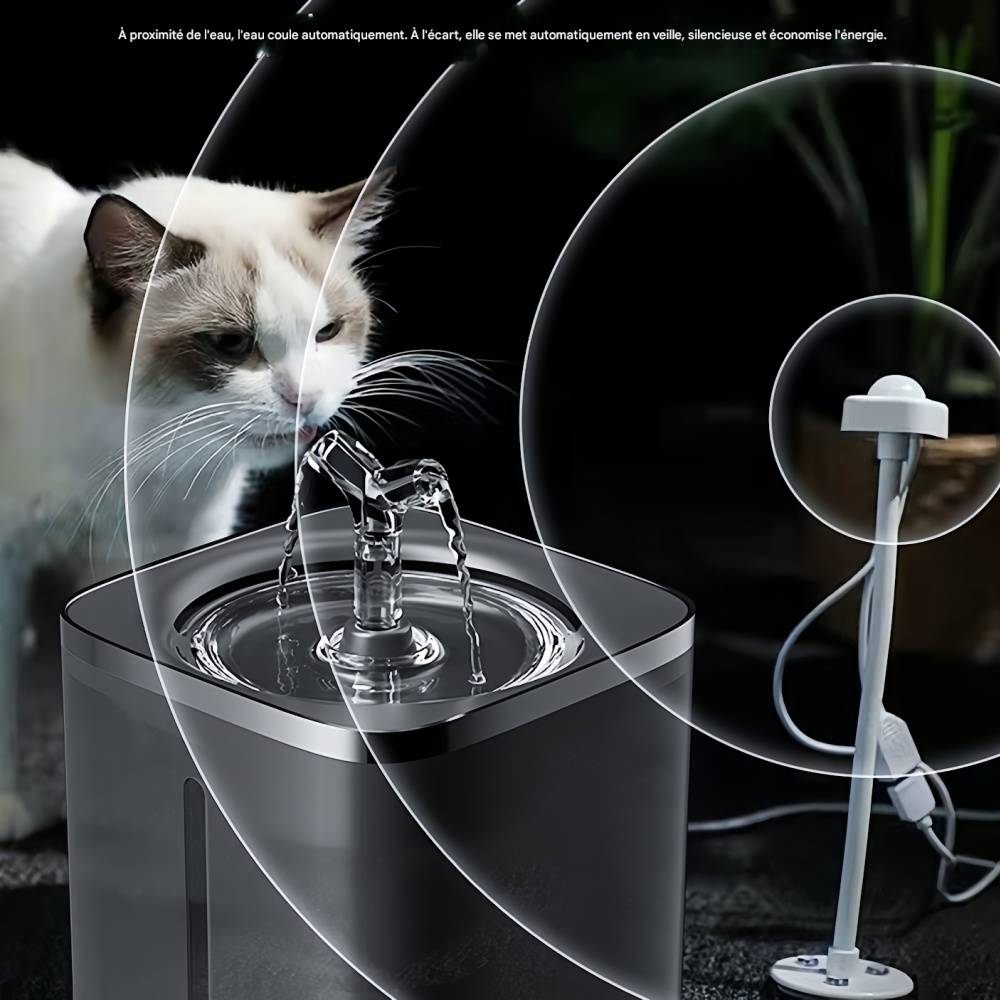 IntiMeg - Fontaine à eau 2 litres pour chats et petits chiens Vert IntiMeg - Image 4