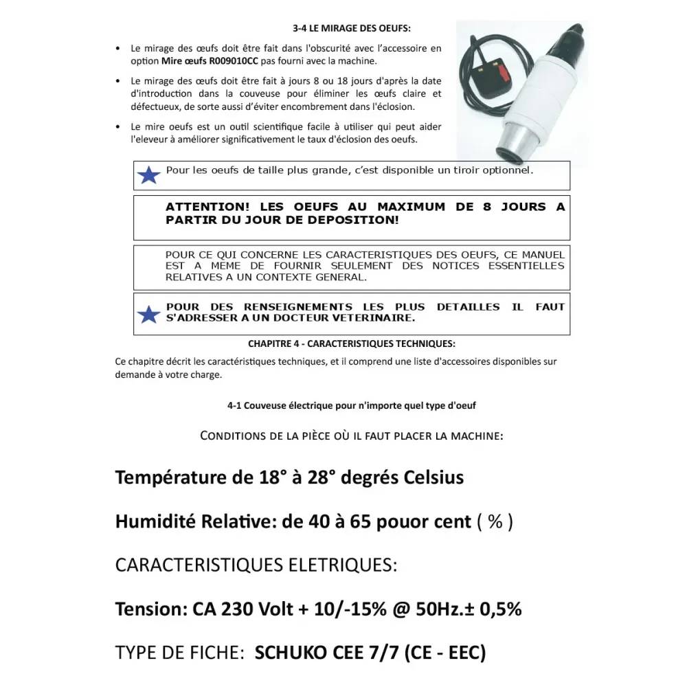 Couveuse Automatique Évolutive Pro Maino 49 à 147 oeufs MAINO - Image 10