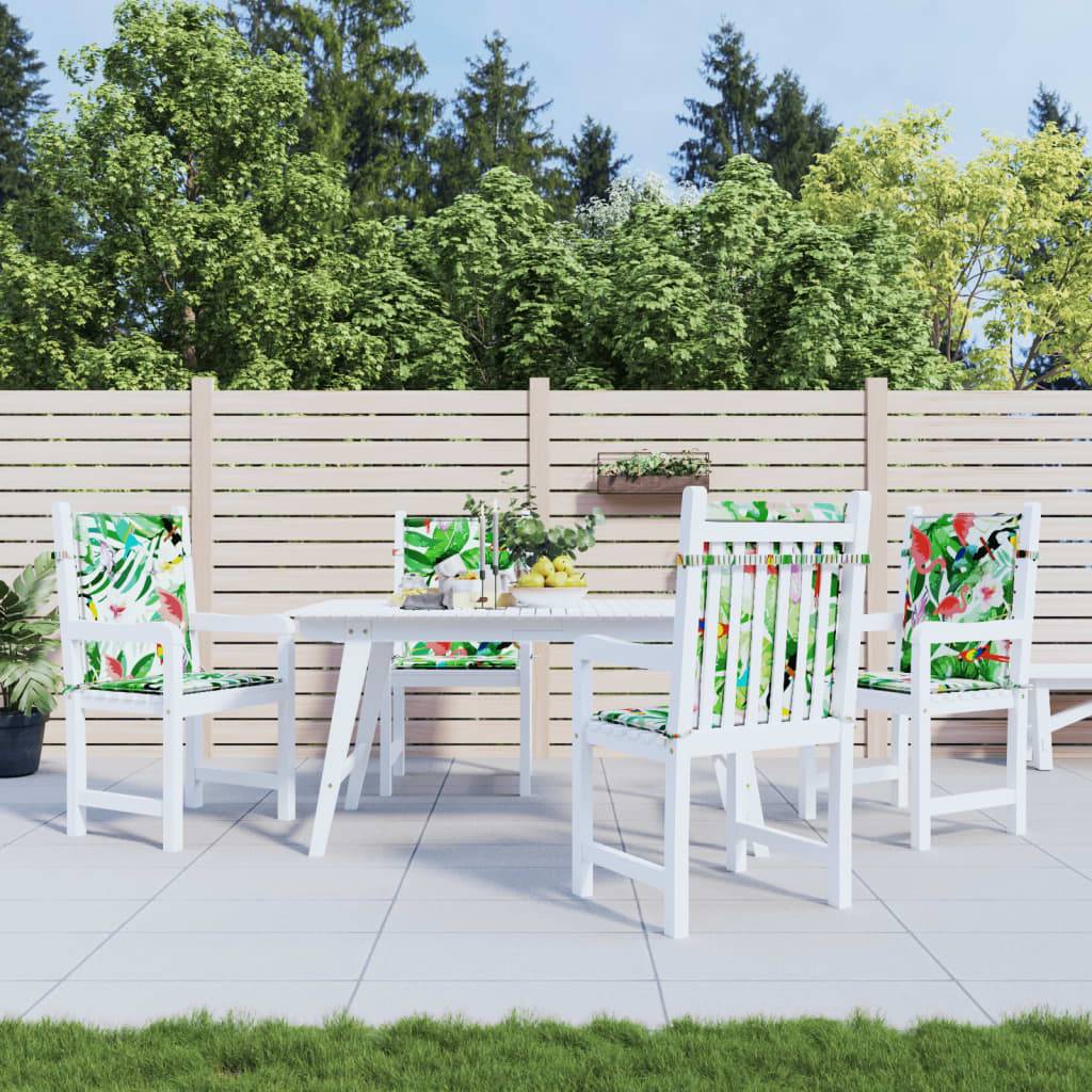 Outsunny Lot de 4 coussins de chaise de jardin, coussins extérieurs capitonné, rembourrage 10 cm avec attaches, 48 x 48 cm kaki | France