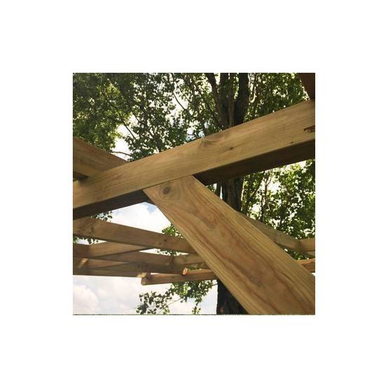 Chalet et jardin - Toit Couv'Terrasse® en Bois 3x6.8m - sans toit - Image 3